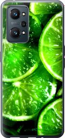 Чохол на Realme GT Neo 2 Зелені часточки лимона "852u-2489-2448"