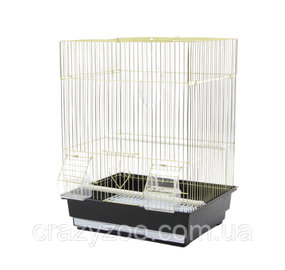 Клітка для птахів ZK A405 Gold чорна 35x28x46 см