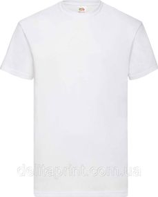 Футболка чоловіча Fruit of the Loom Valueweight Белый L