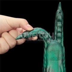 Вібростимулятор - Double-Claw Vibrating Silicone Dildo Savage Charm Sex Aura | Зображення 4