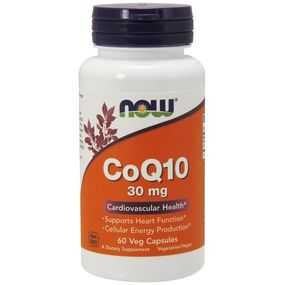 Коензим NOW Foods CoQ10 30 mg 60 Veg Caps