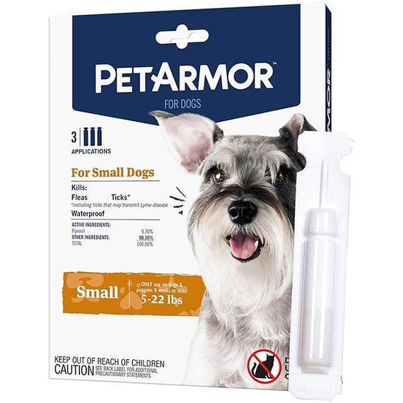 PetArmor Small петармор капли від бліх, кліщів, вошей для собак 2.2-10кг, 0.67мл