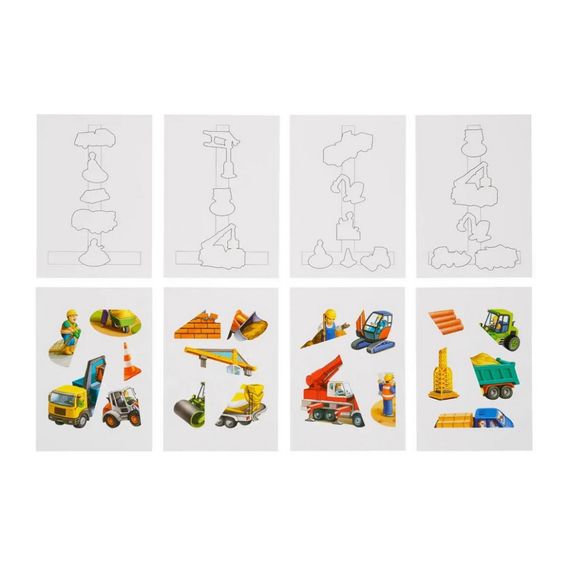 Деревянная развивающая игра на липучке "Строительная площадка" (ПСФ037) PSF037 | Зображення 3
