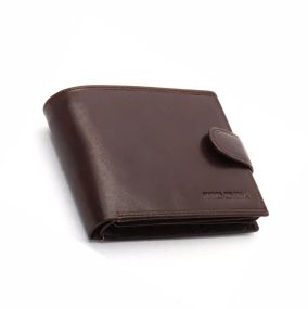 Гаманець портмоне шкіряний чоловічий коричневий для карток та документів (805)