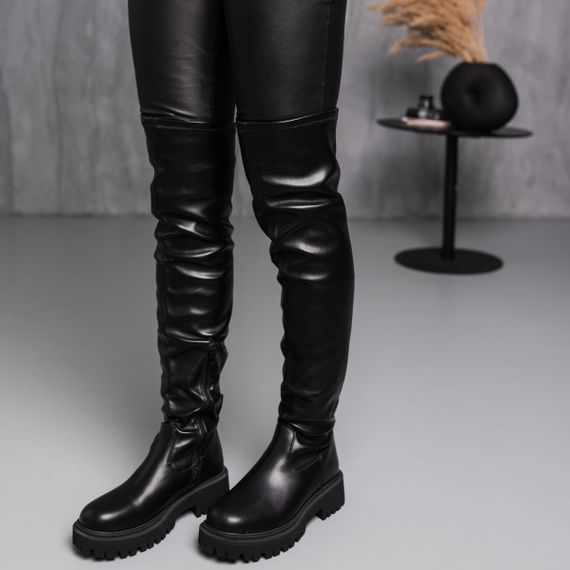Ботфорты женские зимние Fashion Sleipnir 3886 37 размер 24 см Черный