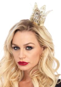 Корона мініатюрна Leg Avenue золотиста Filigree crown sexstyle