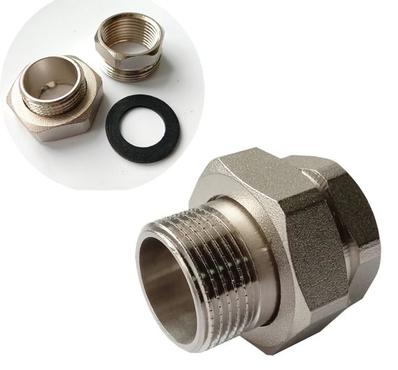 Згін-американка прямий нікель 3/4"  20/200