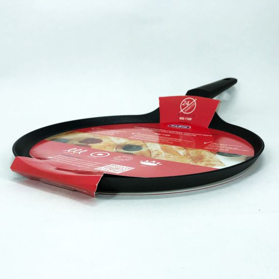 Млинна сковорода 24 см MAGIO MG-1169 кована антипригарна, сковорода для дому, зручна на кухню | Зображення 2