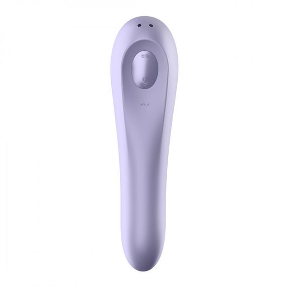 Смарт вакуумний стимулятор + вібратор Dual Pleasure, двосторонній колір: ліловий Satisfyer (Німеччина) Sex Aura | Зображення 2
