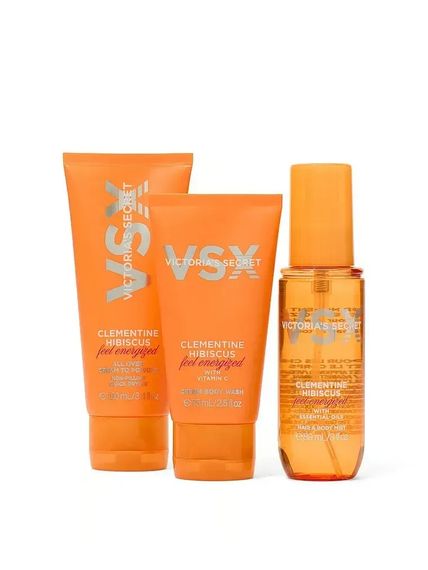 Подарочный набор Victoria's Secret VSX Clementine Hibiscus (body cream, mist, body wash) | Зображення 2