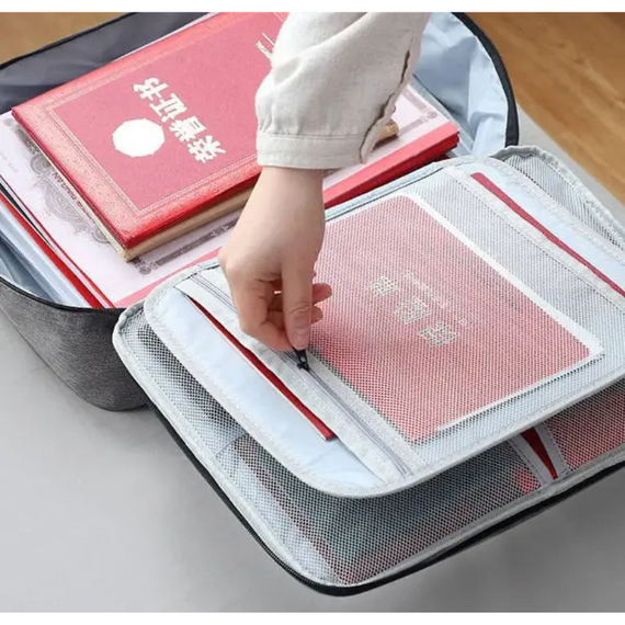 Органайзер для зберігання документів, речей з кодовим замком+ 2 відділи City зі зручною ручкою для перенесення | Зображення 9