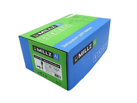 Змішувач для ванни короткий гусак MILLZ чорний-золото MRS-AL-F2(Black&Gold) 1/10 | Зображення 3