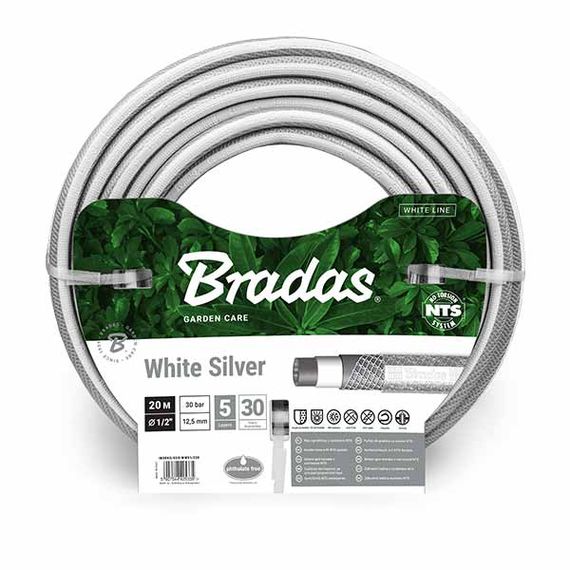 Шланг для поливу Bradas NTS WHITE SILVER 1/2" 30 м WWS1/230