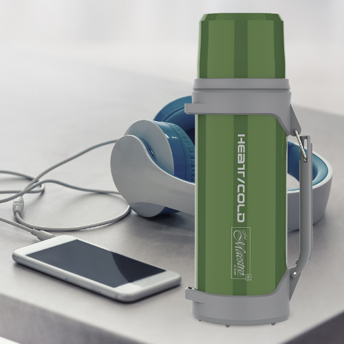 Термос 1200 мл New Maestro MR-1631-120-GREEN | Зображення 1