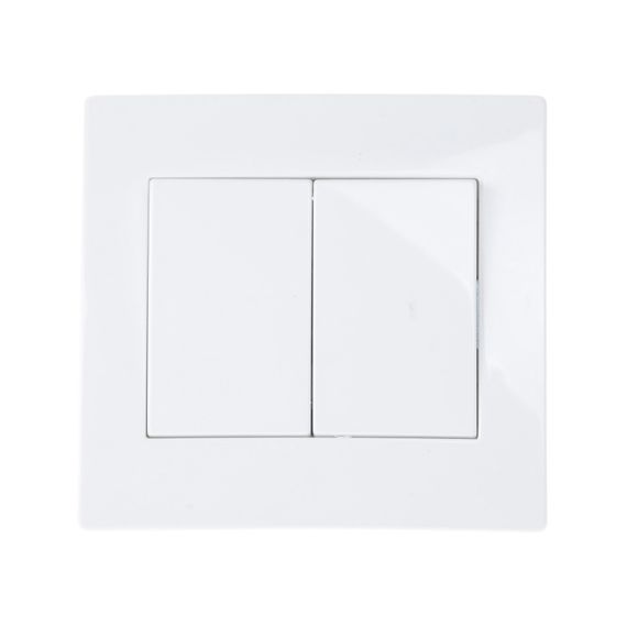 Выключатель двойной белый VB-2V wh