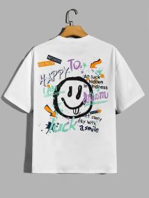 Футболка чоловіча з принтом повсякденна L Білий