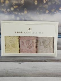 Полотенца Pupilla Class gul 30х50см Бамбук набор 3шт