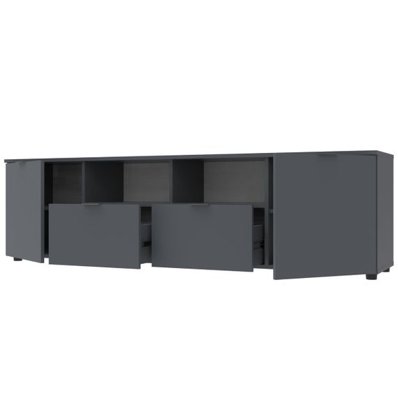 Тумба під ТВ Doros Рон 4 180х38х50 см Графіт (DRS-011299) | Зображення 2