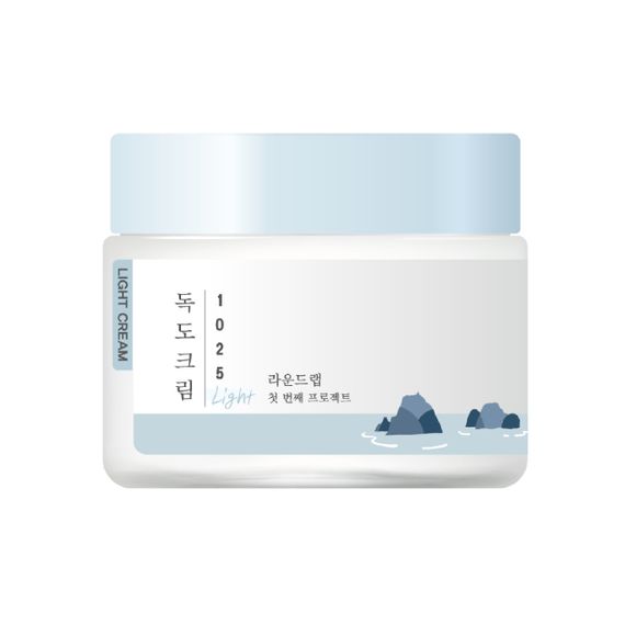 Легкий зволожувальний крем з морською водою ROUND LAB 1025 Dokdo Light Cream (80 ml)