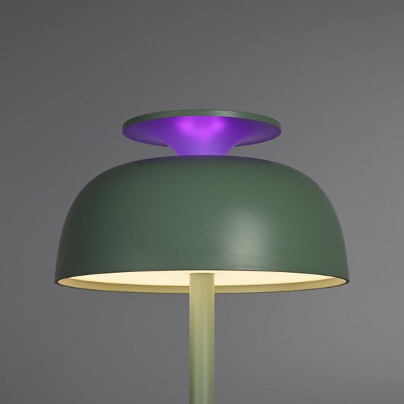 Світлодіодна лампа настiльна з акумулятором VIDEX VL-TF24G 8W 4000K+RGB Green | Зображення 4