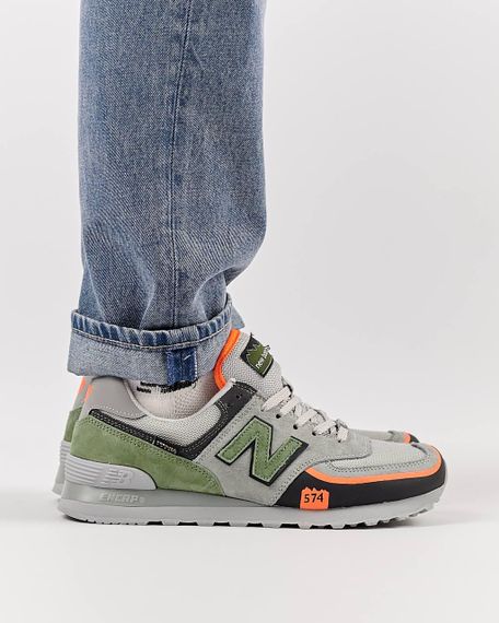Кросівки чоловічі N3ew B3alan3ce 574 TP2 Gray Green Orange , В'єтнам 44 28.0 см | Зображення 9