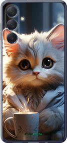 Чохол на Samsung Galaxy M54 Білий кіт "5646u-3039-2448"