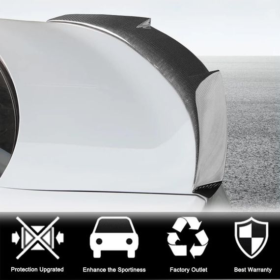 Спойлер V1 (для SD, Карбон) для Ауди A3 2020- гг | Зображення 1