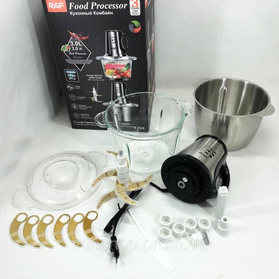 Електричний блендер стаціонарний для смузі RAF R.7028 300 Вт 3 л, Блендер зі знімною чашею CM-14 | Зображення 4