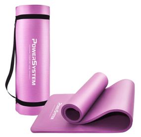 Килимок для йоги та фітнесу Power System PS-4017 NBR Fitness Yoga Mat Plus Pink (180х61х1) (PS-4017_Pink)