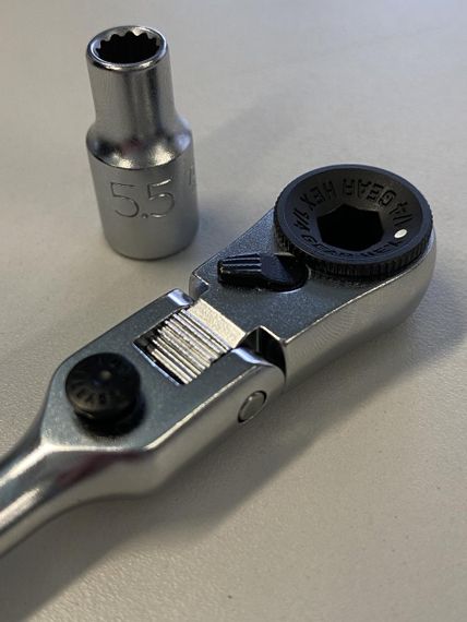 Тріскачка міні 1/4" з шарніром TOPTUL 60 зубців (ісп. з FTDF0810) CHEV0811 | Зображення 5