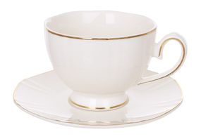 Елітний кавовий сервіз для еспресо Silk White (12 предметів, 100 мл)