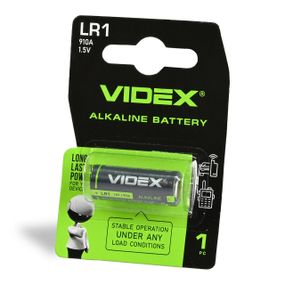 Щелочная батарейка Videx LR1, 1 шт., в блистере