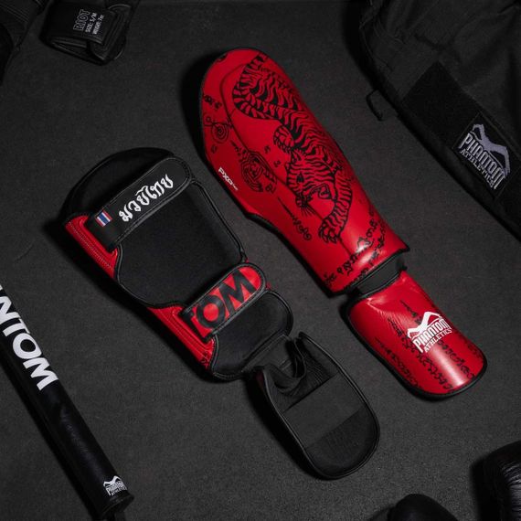 Защита голени и стопы Фантом Muay Thai Red S/M | Зображення 2