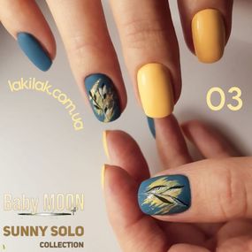 Гель-лак BABY MOON Sunny Solo №03 жовтий каррі, 6 мл