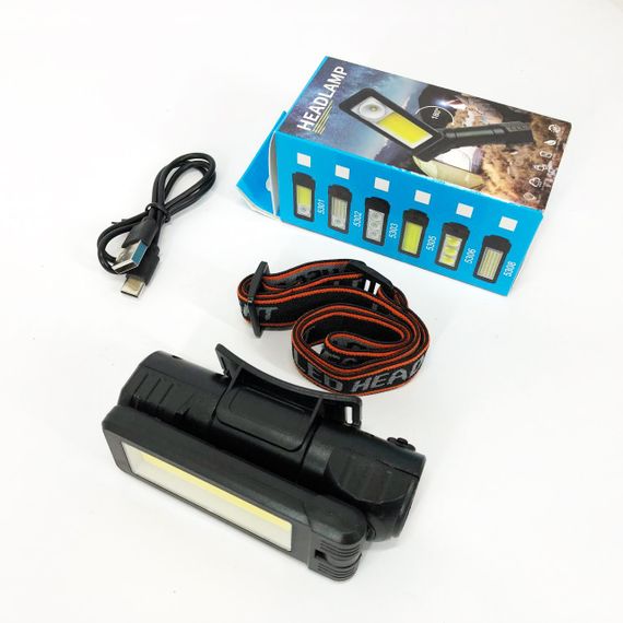 Ліхтар на голову з розсіяним світлом 2 в 1 5305-COB(WHITE+YELLOW), Налобний ліхтар для автомеханіка IJ-90 | Зображення 8