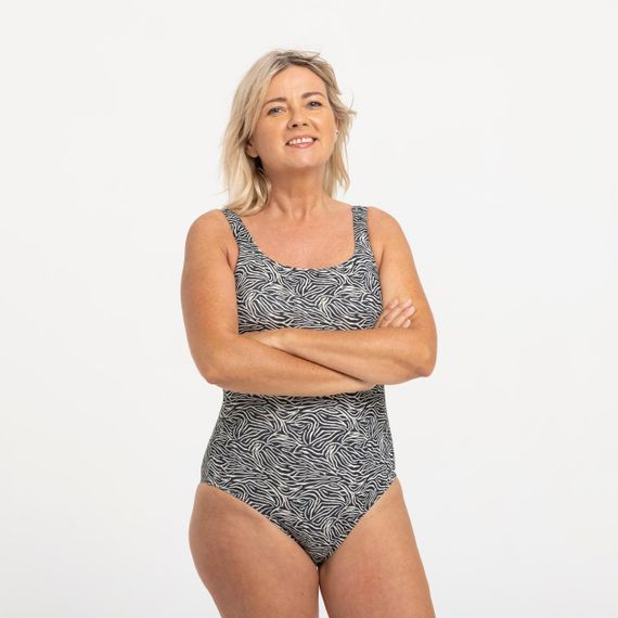 Купальник жіночий суцільний Heva Joy чорно-білий - EU40 UA46 | Зображення 3