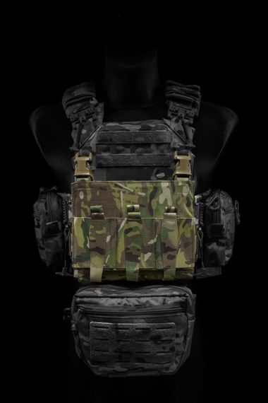 Плакард під 3 магазини АК  з фастексами Cordura MultiCam Original 500 den