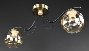 Люстра стельова на 2 лампочки 27410 Чорний 23х13х57 см.