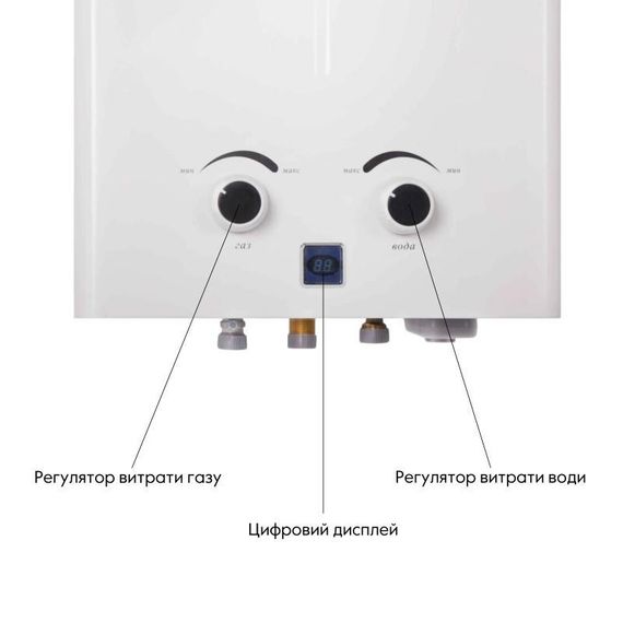 Колонка газова димохідна Thermo Alliance JSD20-10CR 10 л White | Зображення 5