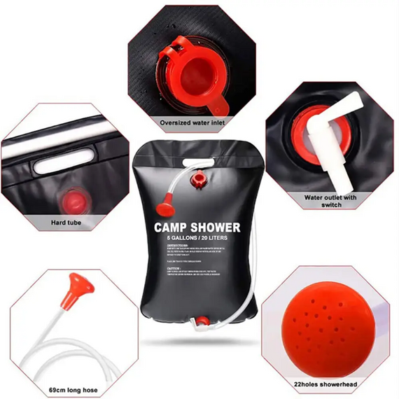 Портативний туристичний душ Camp Shower, переносний похідний мобільний душ | Зображення 5
