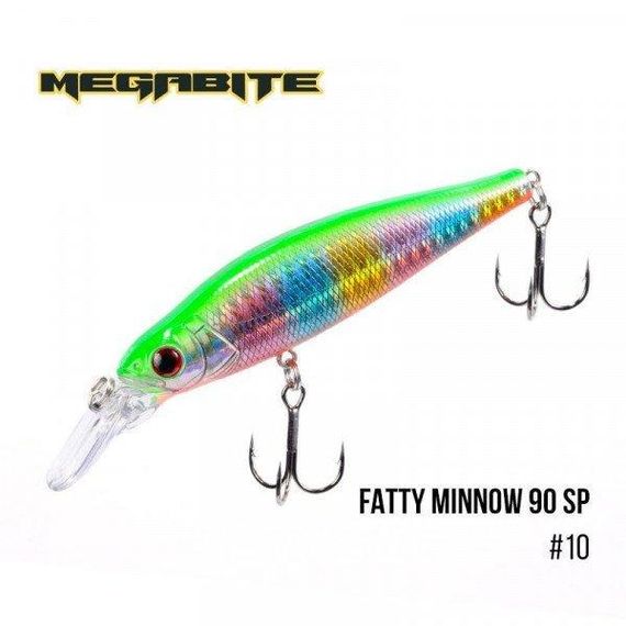 Воблер Megabite  Fatty Minnow 90 SP (90 мм, 15,8 гр, 1,3 m)