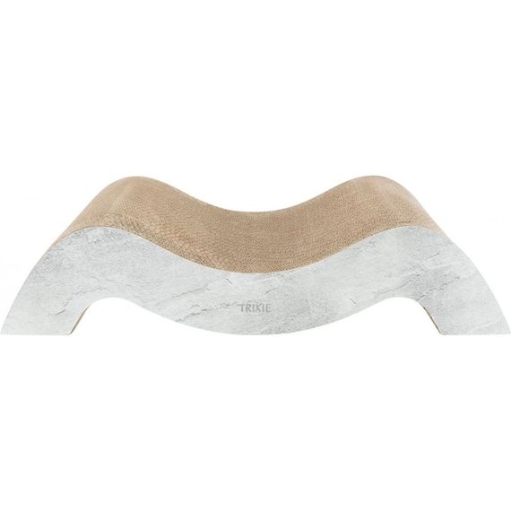 Дряпка Trixie для котів Хвиля XXL та котячою м ятою картон сіра 64х14х37 см | Зображення 1