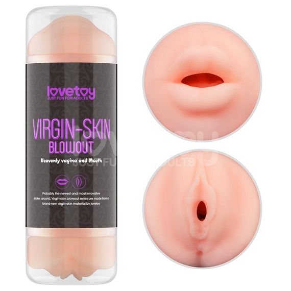 Мастурбатор подвійний SKIN BLOWOUT DOUBLE SIDE STROKER Sex Aura | Зображення 1