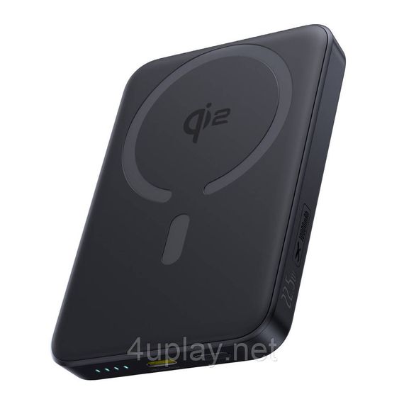 Беспроводной магнитный повербанк Baseus EnerFill FM12 Qi2 Magnetic Power Bank 22.5W 10000mAh Black | Зображення 2