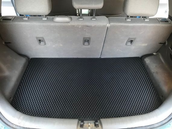 Килимок багажника (EVA, поліуретановий, чорний) для Kia Soul II 2013-2018 рр | Зображення 1