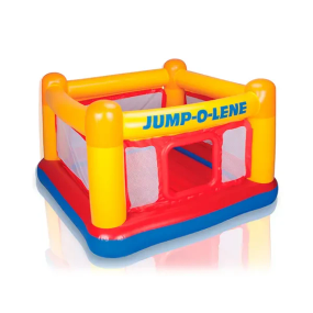 Детский батут 48260 INTEX 174-174-112см, 3-6лет, до 54кг, для 2-х детей, надувной пол, ремкомплект