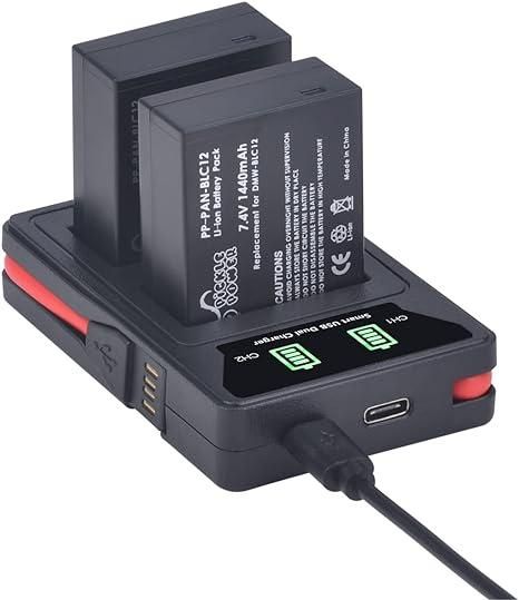 Зарядное устройство Batmax для аккумулятора Panasonic DMW-BLC12 аналог (DE-A79B) | Зображення 3