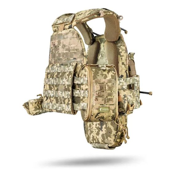 Плитоноска М7 PRO GEN Skelet + 7 підсумків Піксель ММ14 | Зображення 1