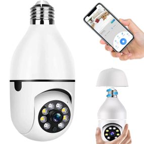 Панорамная IP камера видеонаблюдения в цоколь Е27, Smart Camera / Беспроводная WiFi камера с датчиком движения