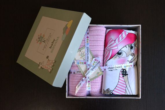 Детский комплект постельного белья с пледом First Choice Baby Digital Satin Nirvana 100х150 см. Lunda | Зображення 1
